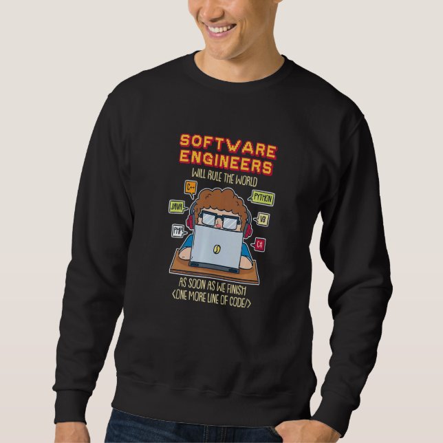 Moletom Os Engenheiros De Software Irão Governar O Mundo A (Frente)