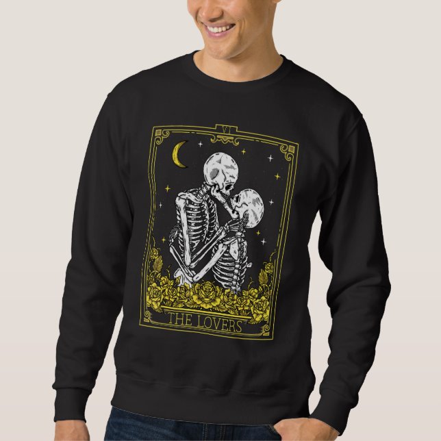 Moletom Os Homens Da Vintage Tarot Card (Frente)