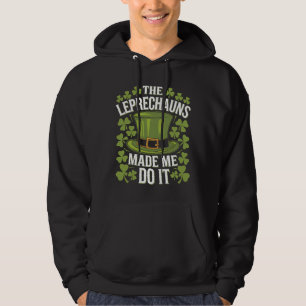 Moletom Os Leprechauns Me Fizeram Fazer Isso Dia de São Pa