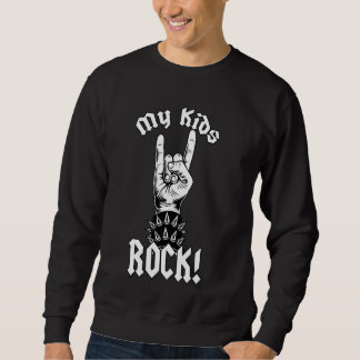 Moletom Os Meus Filhos Rock! Engraçado humor familiar