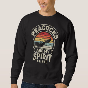 Moletom Os Peacocas De Retrô Vintage São O Meu Espírito De