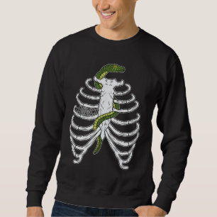 Moletom Ossos De Gaiola Com Cobra E Halloween De Aranha