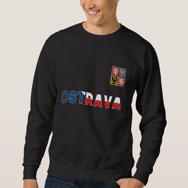 Moletom Ostrava República Checa Casaco de Leão de Sinaliza (Frente)