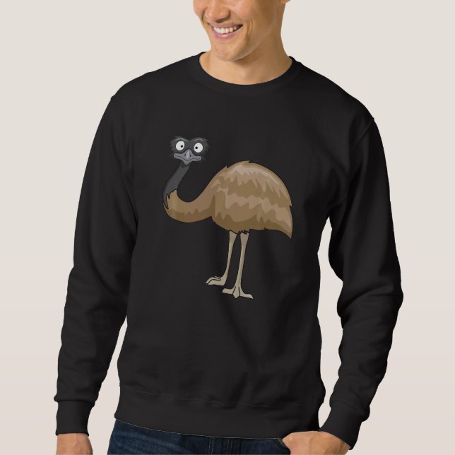 Moletom Ostrich Bird  Cute Birds Animal  Graphic (Frente)