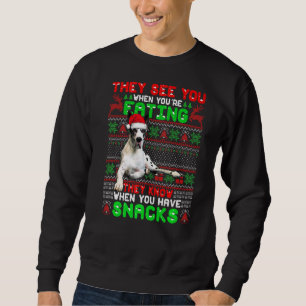 Moletom Ótimos Papais noeis de Dane Xmas que eles te veem