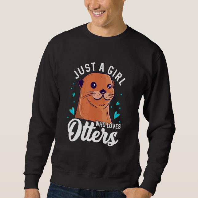Moletom Otter Para Peixes Ferredos De Longa Distância Anim (Frente)