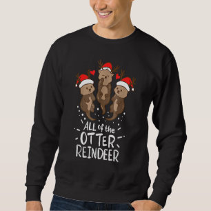 Moletom Otter Reindeer Deer Christmas Xmas Ugly Sweater Ap