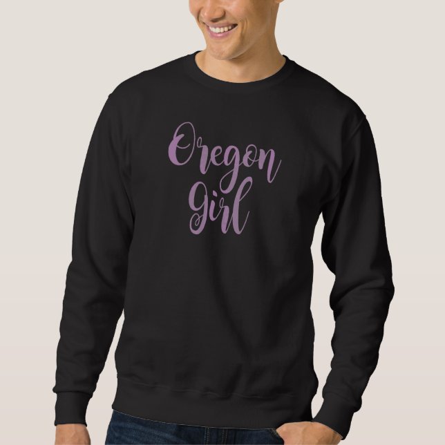 Moletom Ou a inscrição de Oregon Girl (Frente)