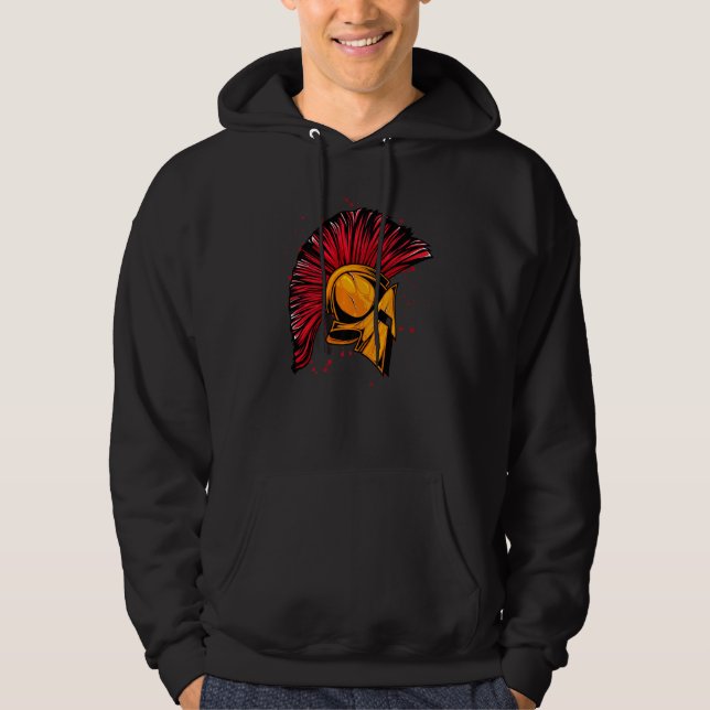 Moletom Ouro de capacete espartano Sparta Gladiator Gym (Frente)