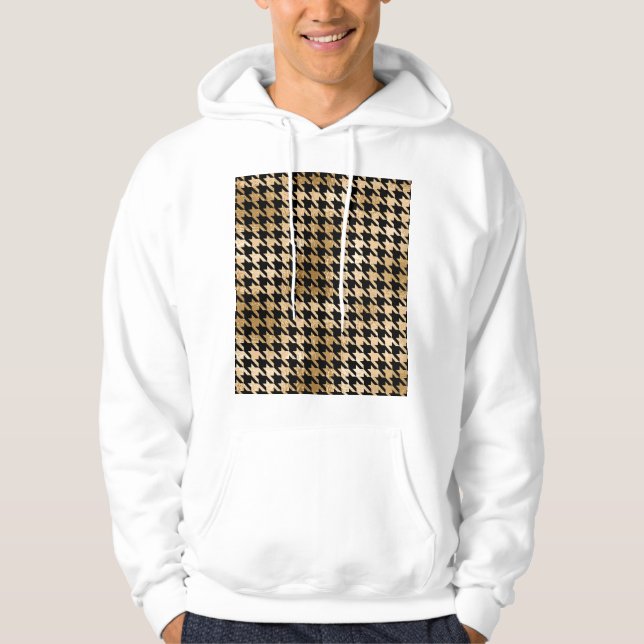 Moletom Ouro metálico fere dente, padrão de moda. (Frente)