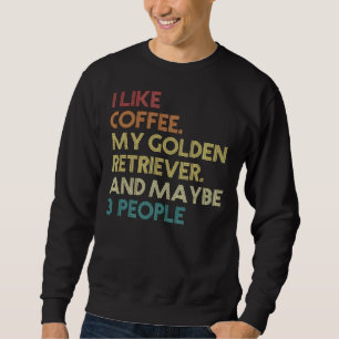 Moletom Ouro Retriever Cachorro Proprietário Café Engraçad
