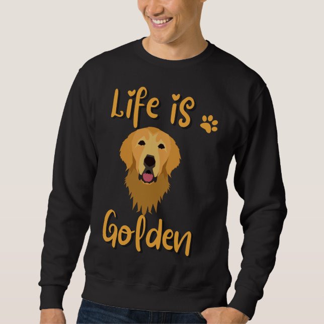 Moletom Ouro Retriever Cotação Engraçado Retriever Dizendo (Frente)