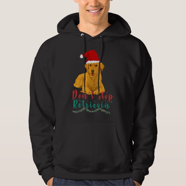 Moletom Ouro Retriever Don Stop Retrievin (Frente)
