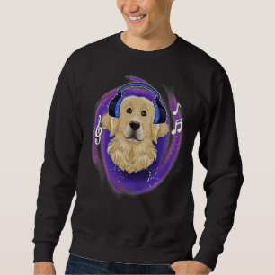 Moletom Ouro Retriever I Music I Dj Fones de ouvido