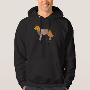 Moletom Ouro Retriever Watercolor Silhouette Dark