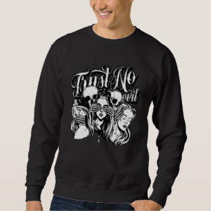 Moletom Ouvir falar sem Mau Skull Head Confiar sem Mau