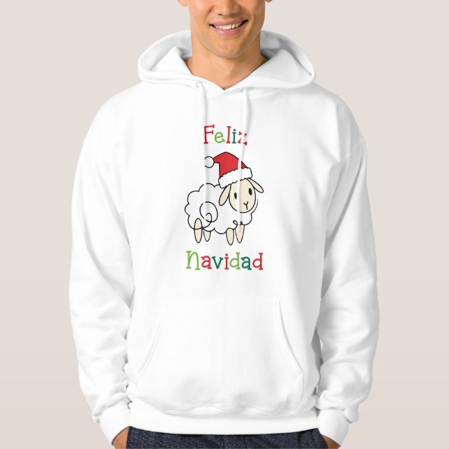 Moletom Ovelha de Natal Fofa – Feliz Navidad (Frente)