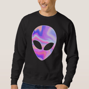 Moletom OVNI de Rave Colorida da Cabeça de alienígena