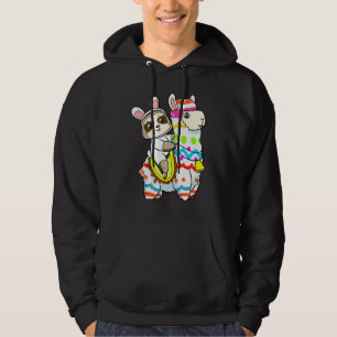 Moletom Ovo Caça Llama Bunny Cute Sloth Caindo Llama Ea