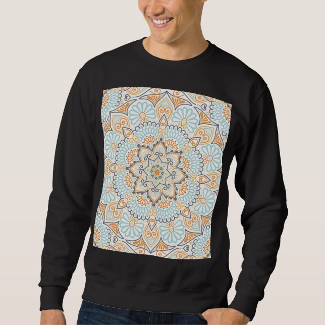 Moletom Padrão de azulejo sem costura: design decorativo e (Frente)