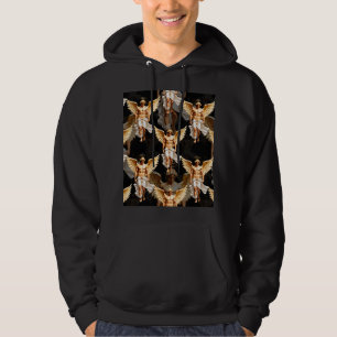 Moletom Padrão de design de anjos dourados celestiais