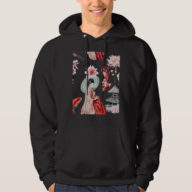 Moletom Padrão de Trabalho de arte tradicional japonês da  (Frente)