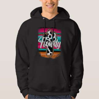 Moletom Padrão de Vaca HOWDY Cactus Serape Cactus Lepard