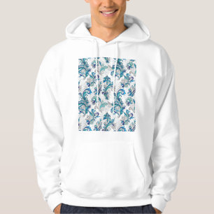 Moletom Padrão de Vintagem da Porta Floral Pastel.