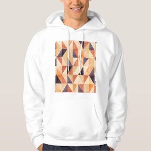 Moletom Padrão Terreno da Aquarela Mosaica Triangular