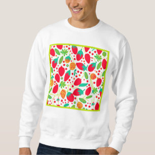Moletom Padrão vívido de paleta frutífero
