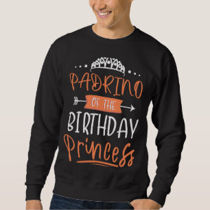 Moletom Padrino do aniversário da Coroa da Princesa