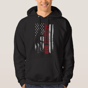 Moletom Pai americano Flag 4 de julho Lax Pai Mens Lacross