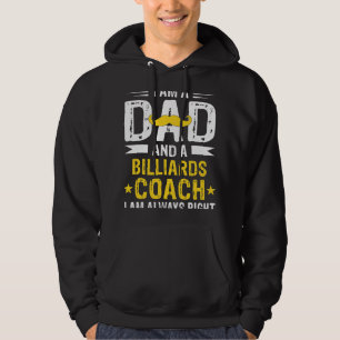 Moletom Pai Billiards Treinador Engraçado Billiards Treina
