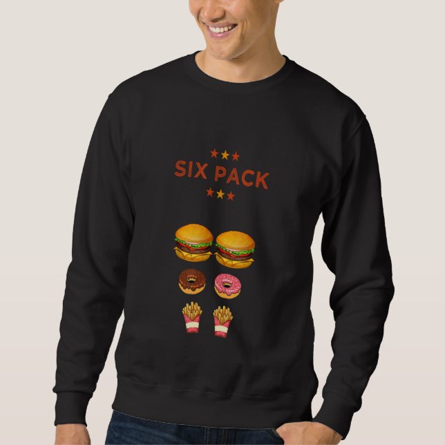 Moletom Pai Bod Trabalhando Em Minha Rosquinha De Burger D (Frente)