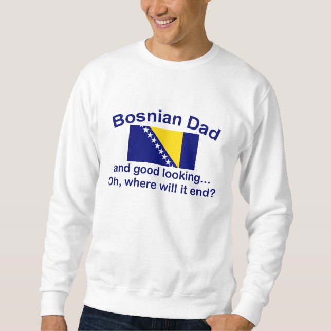 Moletom Pai bosniano bonito (Frente)