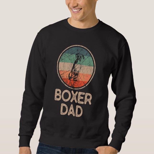 Moletom Pai Boxer Dog Vintage Boxer (Frente)