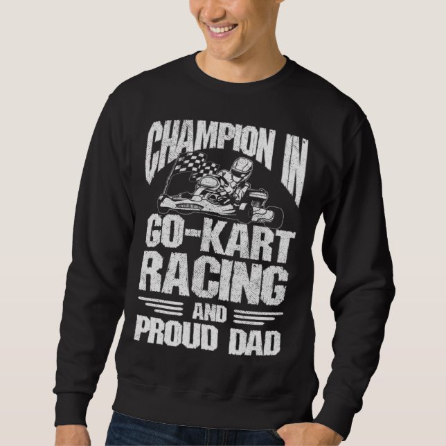 Moletom Pai Campeão de Kart Proud Dad (Frente)