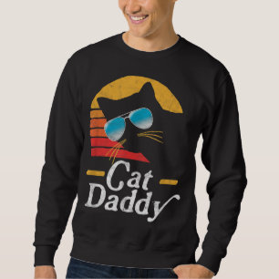 Moletom Pai Cat Vintage 80s Estilo Cat. Óculos Retro Sol D