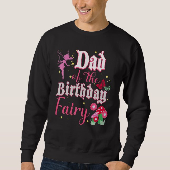 Moletom Pai Da Princesa Fada De Aniversário Garota Cogumel (Frente)