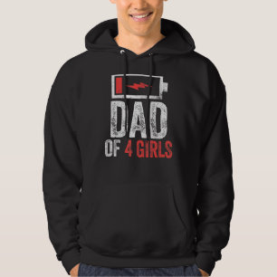 Moletom Pai De 4 Meninas Do Dia de os pais Filha Bi