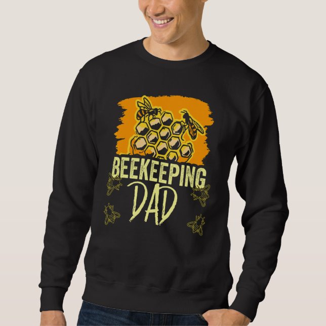 Moletom Pai De Apicultura Dizendo Hobby Beekeeper Abelhas  (Frente)