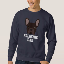 Moletom Pai de Cachorro Bulldog Francês Marrom
