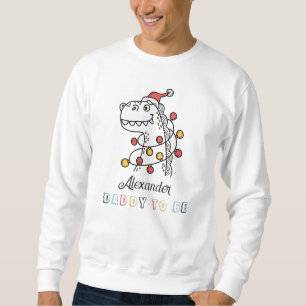 Moletom Pai De Chá de fraldas De Natal Do Dinossaur