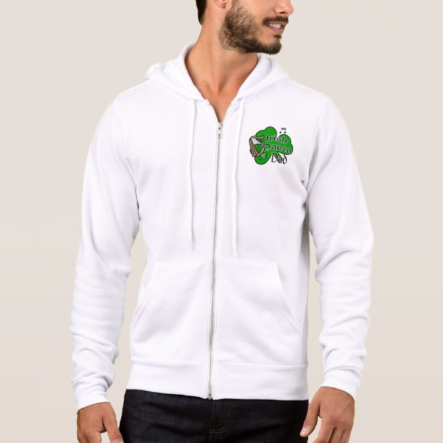 Moletom Pai de dança irlandês, Jigs e Wigs Hoodie (Frente)