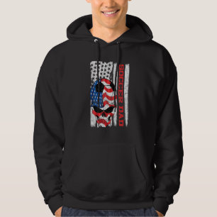 Moletom Pai de futebol americano Flag Skull Sunglass Patri