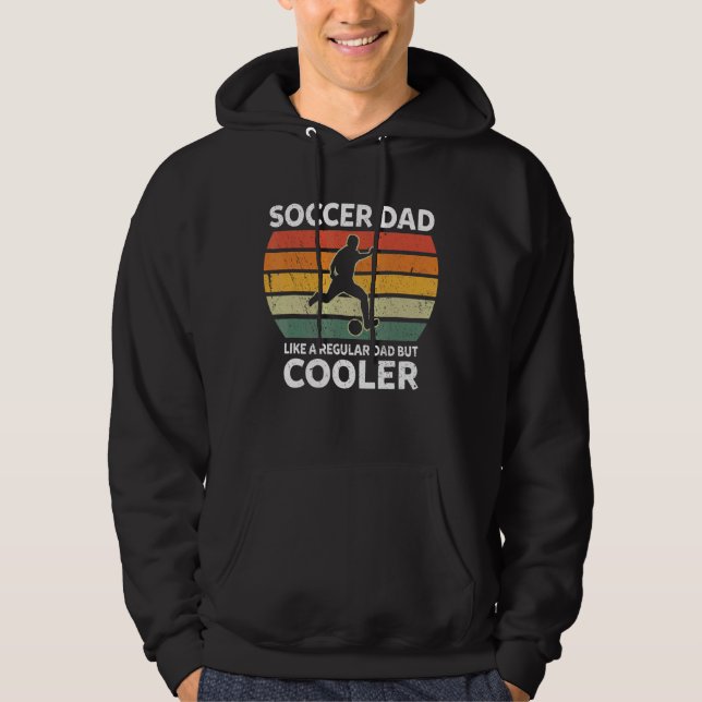 Moletom Pai De Futebol Da Retro Da Galinha Como Um Pai Reg (Frente)