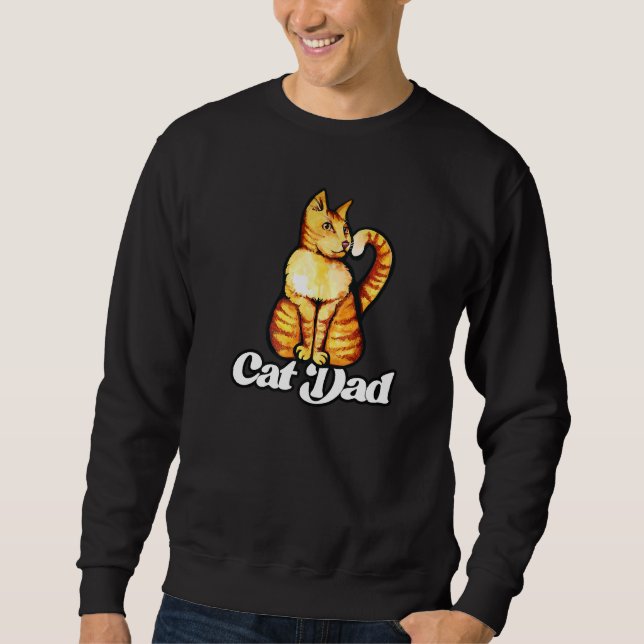 Moletom Pai de Gato Laranja Feliz (Frente)