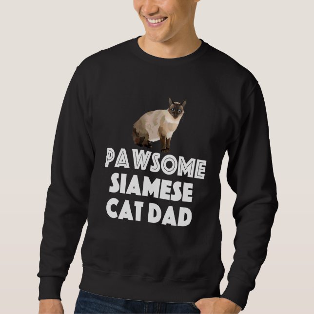 Moletom Pai de Gato Siamês Pawsome (Frente)