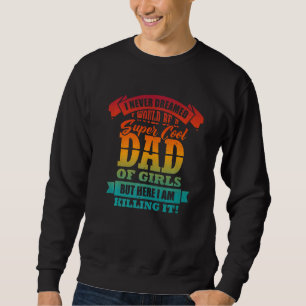 Moletom Pai De Meninas Orgulhosas Pai Dizendo Humor Mens