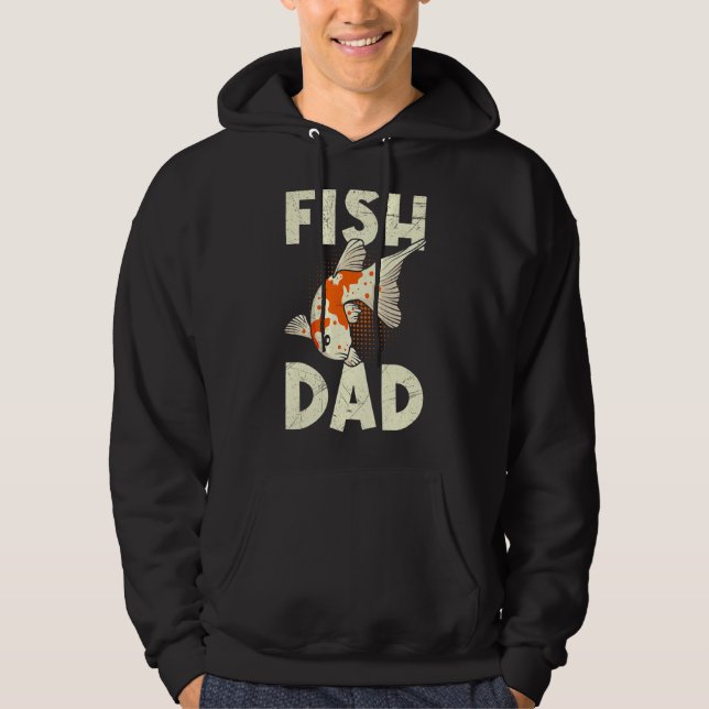 Moletom Pai de peixe Koi Pai Koi Pond (Frente)